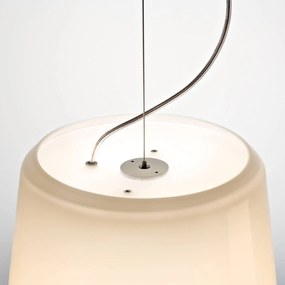 Prandina Marlene S3 závesná lampa, opálová biela