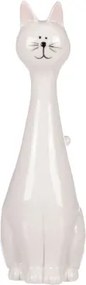 Dekoračná soška Biela mačka, 23 cm%