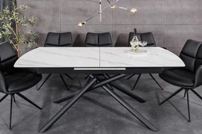 Rozkladací jedálenský stôl Mikado 46495 180/230x90cm Ceramik white marble  - Komfort-nábytok
