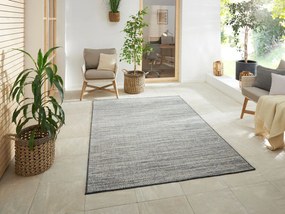 ELLE Decoration, Kusový koberec Gemini 105543 Silver z kolekcie Elle – na von aj na doma, 120x170, šedá, chodba / predsieň