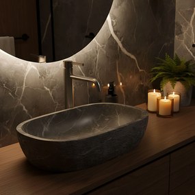 Rea Foster, vysoká umývadlová batéria h-285, brúsená oceľ, REA-B6324