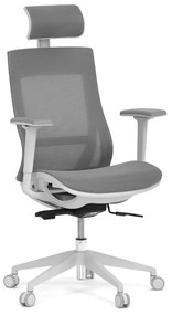 Kancelárska ergonomická stolička SIVAL — sieť, sivá