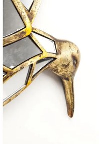 Hummingbird nástenná dekorácia 27x32 cm zlatá