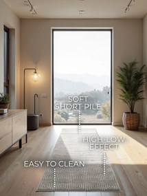 ELLE Decoration, Behúň Perles 106184 White Cream z kolekcie Elle, 80x240, béžová, obývacia izba