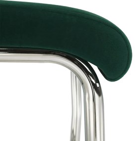 Jedálenská stolička, smaragdová Velvet látka/svetlé šitie, ABIRA NEW