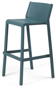 Stima Plastová barová stolička TRILL Vyberte odtieň ->: Ottanio - modrá/zelená