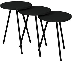 Súprava stolíkov Fd–3pcts-007 antracit