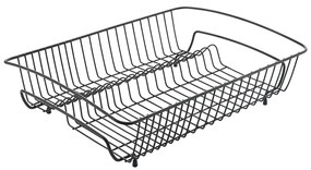 Čierny odkvapávač z antikoro ocele Metaltex Rectangular Lava