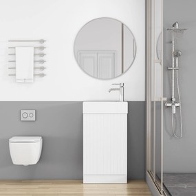 Voľne stojaca skrinka s umývadlom Houseland Ruvin 46 cm biela