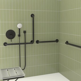 Nimco Sklopné podperné madlo 800 mm - BMSC 9080-90, čierne
