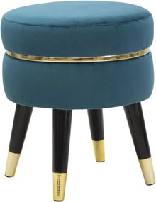 Taburet PARIS 35 cm tyrkysový