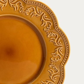 Dekoračný tanier SALTIS jantárový 750878