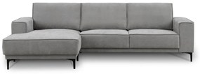 Sivá rohová pohovka (ľavý roh/s leňoškou) Copenhagen – Scandic