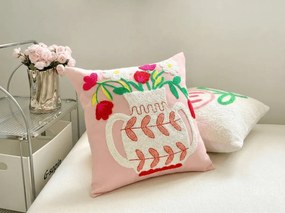 Obliečka na vankúš VASELLA 45x45 cm, ružová