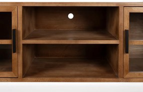 TV stolík z kaučukového dreva v prírodnej farbe 150x55x38 cm Yaz – White Label