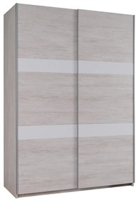 Skriňa Verdek SZ150 VD12, Farby: dub monastery / dub monastery + čierny lesk, Osvetlenie: osvetlenie LED, Systém tichého zatvárania: áno, Zrkadlo: nie