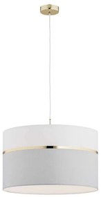 Argon 4285 - Luster na lanku KASER 1xE27/15W/230V šedá/biela/mosadz