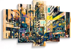Obraz maľované abstrakcie (150x105 cm)