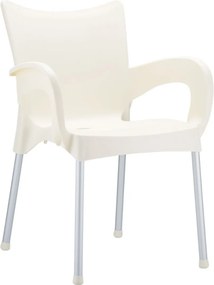 ROMEO záhradná stolička s podrúčkami beige