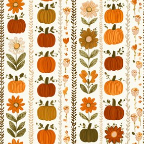 Flanelová obliečka na vankúš PUMPKIN LINES 50x70 cm, farebný