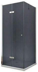 Mexen Lima, sprchovací kút 120 (dvere) x 100 (stena) cm, 6mm šedé sklo, chrómový profil, 856-120-100-01-40