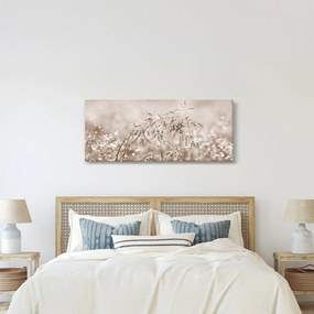 Obraz - Lúka v hnedých tónoch (120x50 cm)