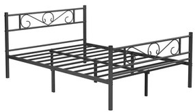 Kovová manželská posteľ 140 cm RMB063B01