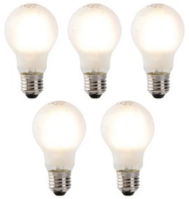 Sada 5 stmievateľných LED žiaroviek E27 s mliečnym sklom 4W 320lm 2700K