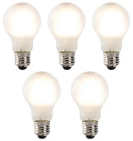 Sada 5 stmievateľných LED žiaroviek E27 s mliečnym sklom 4W 320lm 2700K