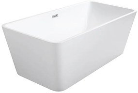 Voľne stojaca vaňa Evita 160/80 + Klik-Klak s prepadom Slim chróm