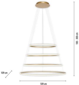 Paul Neuhaus 2124-60 - LED Stmievateľný luster na lanku TESSARA LED/97W/230V + DO