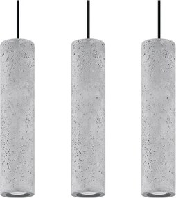 Sivé betónové závesné svietidlo Fadre – Sollux