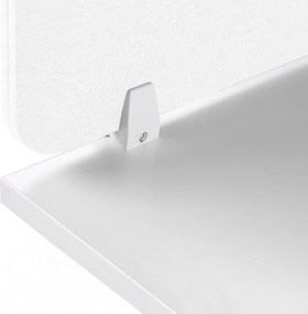 Akustický paraván na stôl, textilný, 160 x 40 cm, béžová