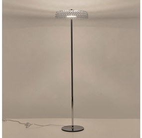LED Stojacia lampa LED/10W/230V 3000K lesklý chróm