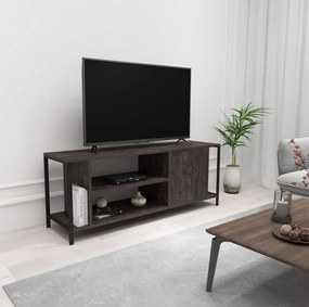TV stolík/skrinka Brody (Tmavohnedá + Čierna). Vlastná spoľahlivá doprava až k Vám domov. 1072858