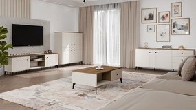 Konferenční stolek Point 110 cm dub Castello/kašmírový