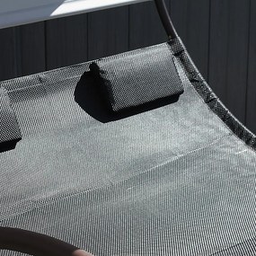 Vivere Záhradná hojdačka Double Chaise Rocker Šedá