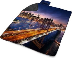 Sablio Plážová deka Most v New Yorku: 200x140 cm