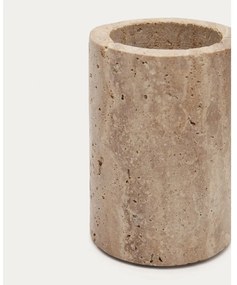 Béžový kamenný téglik na zubné kefky Macre – Kave Home