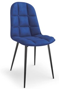 Dizajnová stolička Brenna tmavo modrá