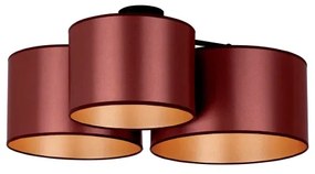 Duolla - Prisadený luster ROLLER TRIO SHINY 3xE27/15W/230V medená/zlatá