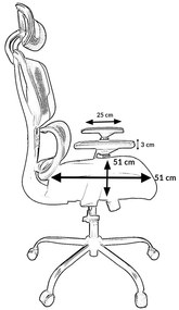 Herní židle KG101 černá