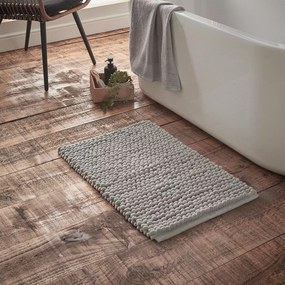 Sivá kúpeľňová predložka 50x80 cm Aspen Bobble – Bianca