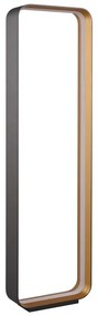 Čierna LED stojacia lampa s hlasovým ovládaním/s ovládaním pomocou mobilnej aplikácie s kovovým tienidlom (výška 109 cm) Cizione – CINQUE