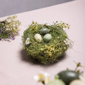 Veľkonočná dekorácia EASTER JOY hniezdo s vajíčkami 725586