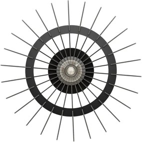 Eglo 901001 - Stropné svietidlo COSSANO 1xE27/40W/230V pr. 45 cm čierna