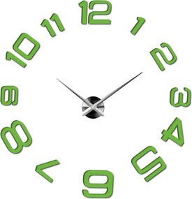 SENTOP | Moderné nalepovacie nástenné hodiny | 3D hodiny 12S053-Wanduhr HEU- analógové