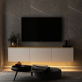 Televízny stolík Neon White