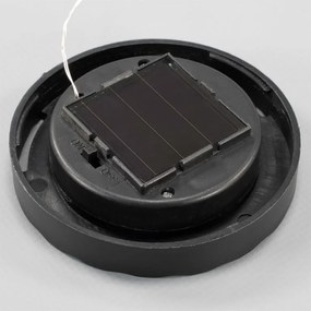Solárne osvetlenie sklenená guľa 10 LED, viacfarebná, 11 cm