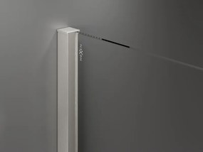 Mexen Velar, sprchová zástena s posuvnými dverami Walk-in 100 x 200 cm, 8mm číre sklo, brúsená oceľ, 871-100-000-03-97